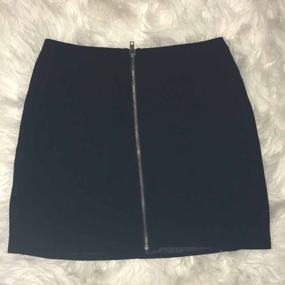 Black mini skirt